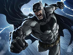 Batman Fighting Under Rain And Lightning Picture batman wallpaper