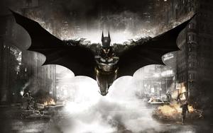 Batman Gliding In The Rain Picture batman wallpaper