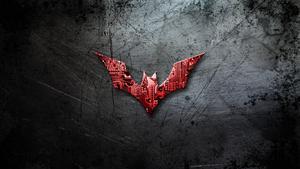 Batman Red Logo 4K batman 4k wallpaper