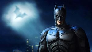 Batman With Batman Logo In Sky Picture batman wallpaper