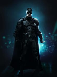 Batman With Blue Lights Picture batman wallpaper