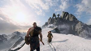 Battling the gods together god of war wallpaper