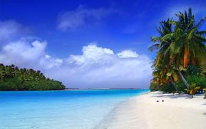 Beach On A Cloudy Day beach wallpaper
