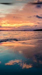 Beach Sunset Beautiful Phone beautiful phone wallpaper