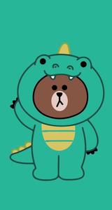 Bear On Dragon Costume Cartoon IPhone cartoon iphone wallpaper
