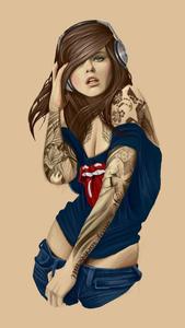 Beautiful Girl Cartoon Art beautiful girl cartoon wallpaper