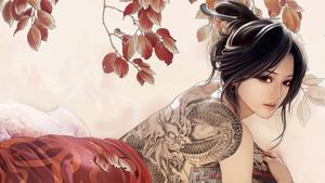 Beautiful Girl Cartoon By Zhang Xiaobai beautiful girl cartoon wallpaper