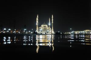 Beautiful Islamic Mosque at Night islamic wallpaper