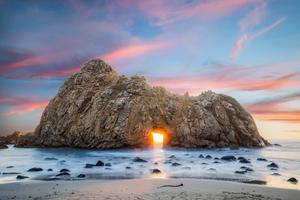 Beautiful Rock Cave Within The Sea Picture beautiful wallpaper