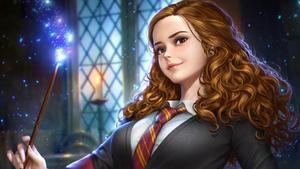 Best friends and brilliant minds: Harry Potter and Hermione Granger harry potter wallpaper