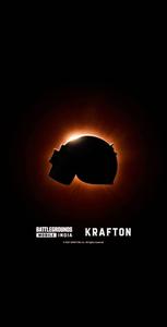 BGMI Glowing Helmet Silhouette bgmi wallpaper