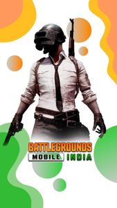 BGMI Guy On Gradient Blobs bgmi wallpaper
