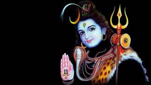 Bhole Baba Black Background Wallpaper