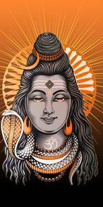Bhole Baba Orange Background bhole baba wallpaper