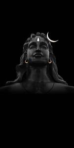 Bholenath HD Face Dark Crescent Moon Wallpaper