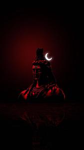 Bholenath HD Shiva Dark Red Theme Wallpaper