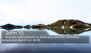 Bible Verse John 1:5 Mountain bible wallpaper