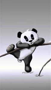 Big Panda Cartoon IPhone cartoon iphone wallpaper