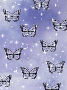 Black Butterflies Pastel Purple pastel purple wallpaper