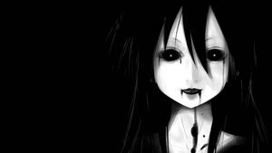 Black-Eyed Ghost Dark Anime dark anime wallpaper