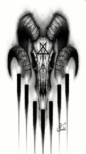 Black Goat Skull Dark Devil dark devil wallpaper