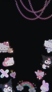 Black Hello Kitty And Sanrio Characters black hello kitty wallpaper