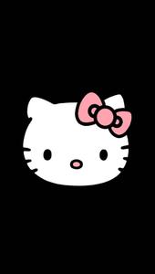 Black Hello Kitty Cartoon Drawing black hello kitty wallpaper
