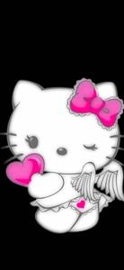 Black Hello Kitty In Angel Costume black hello kitty wallpaper