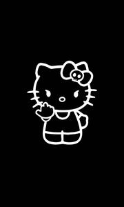 Black Hello Kitty Obscene Gesture black hello kitty wallpaper