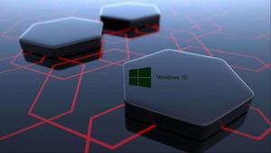 Black Hexagon Windows 10 Background windows wallpaper