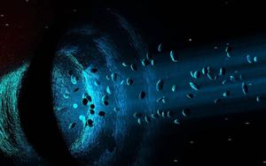 Black Hole Pulling Asteroids black hole wallpaper
