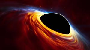 Black Hole With Blue And Red Flame black hole wallpaper