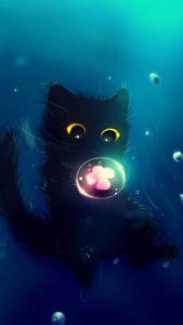 Black Kitten Pretty Phone pretty phone wallpaper
