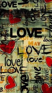 Black Letters Love Phone love phone wallpaper