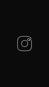 Black Minimalist Instagram Icon instagram wallpaper