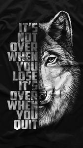 Black Motivation Quote Wolf black motivation wallpaper