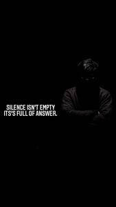 Black Motivation Silent Quote black motivation wallpaper