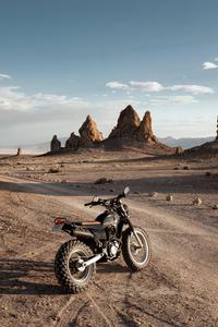 Black Motorcycle In Terrains motorcycle wallpaper