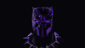 Black Panther, A Symbol Of Strength On The Purple Horizon black panther wallpaper