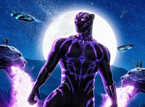 Black Panther In Full Moon black panther wallpaper