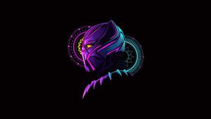 Black Panther In Geometric Design black panther wallpaper
