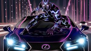 Black Panther In Lexus Car black panther wallpaper