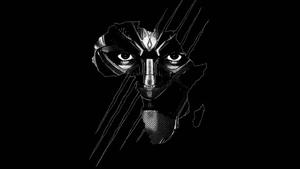Black Panther Silhouette Scratch black panther wallpaper