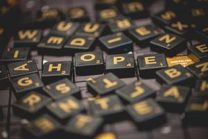 Black Scrabble Tiles meme wallpaper