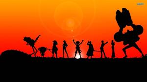 Black Silhouette One Piece Desktop one piece desktop wallpaper