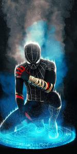 Black Suit Spider Man 4k 4k spider man wallpaper