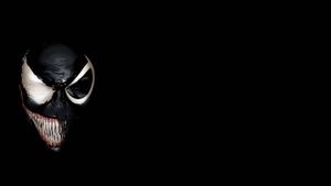 Black Venom Face Half venom wallpaper