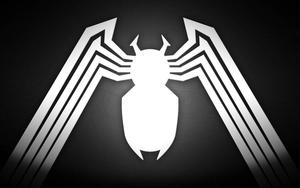 Black White Venom Symbol venom wallpaper