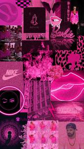 Black With Pink Aesthetic Girly Board aesthetic girly wallpaper