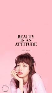 Blackpink Lisa Beauty Is An Attitude blackpink wallpaper